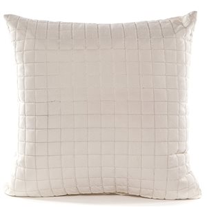 Gouchee Home Grid 18-in x 18-in Square Cement Throw Pillow