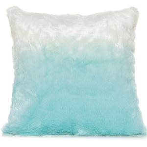 Gouchee Home Lush 18-in x 18-in Square Turquoise/White Throw Pillow
