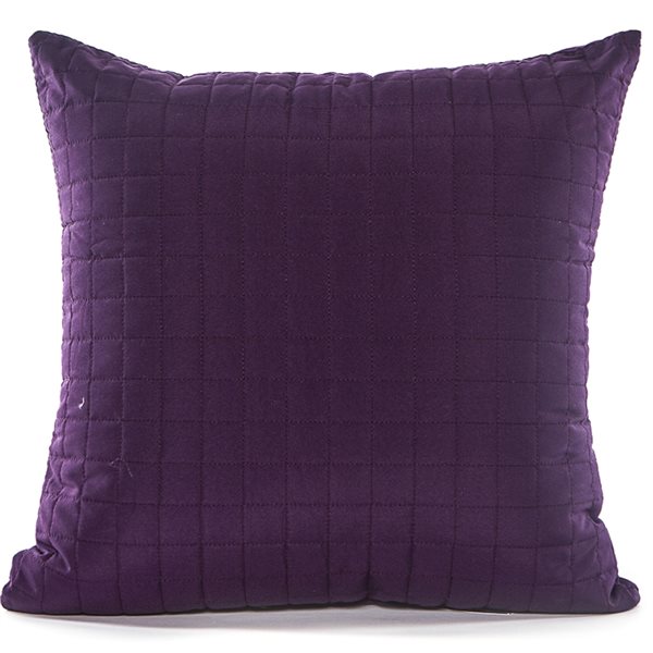 Coussin décoratif carré mauve de 18 po x 18 po Grid par Gouchee Home