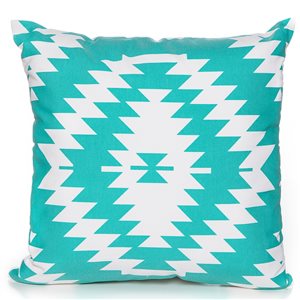 Gouchee Home Holland 20-in x 20-in Square Turquoise Throw Pillow