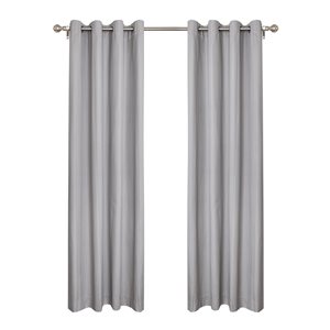Gouchee Home Neptune 96-in Grey Polyester Blackout Thermal Lined Curtain Panel Pair