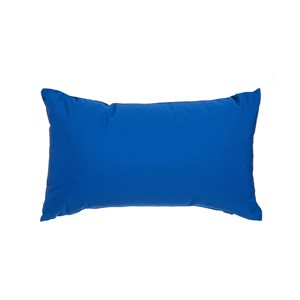 Coussin décoratif rectangulaire bleu de 12 po x 20 po Soleil par Gouchee Home