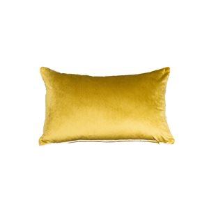 Gouchee Home Rana 12-in x 20-in Rectangular Ochre Throw Pillow