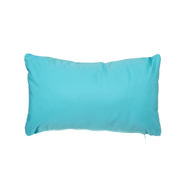 Gouchee Home Soleil 12-in x 20-in Rectangular Peacock Green Throw Pillow