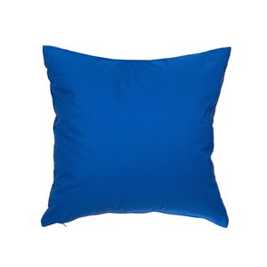 Coussin décoratif carré bleu de 18 po x 18 po Soleil par Gouchee Home