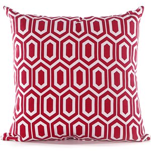 Gouchee Home Hex 20-in x 20-in Square Red Throw Pillow