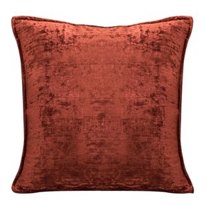 Gouchee Home Mejest 18-in x 18-in Square Terracotta Throw Pillow