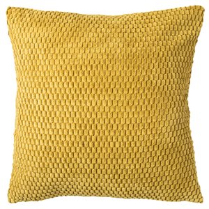 Gouchee Home Bubble 18-in x 18-in Square Mustard Throw Pillow