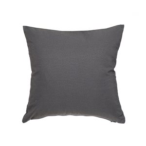 Gouchee Home Soleil 18-in x 18-in Square Charcoal Throw Pillow