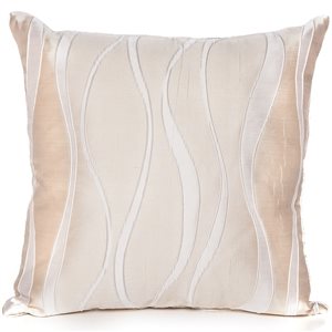 Gouchee Home Belgium 20-in x 20-in Square Beige Throw Pillow