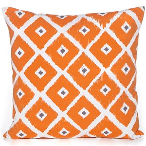 Gouchee Home Diamond 20-in x 20-in Square Orange Throw Pillow