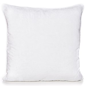 Gouchee Home Chenille 20-in x 20-in Square White Throw Pillow