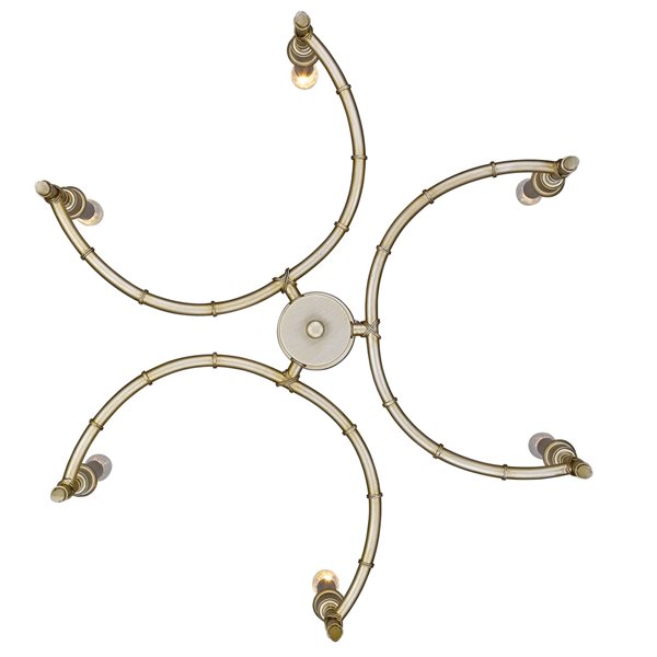 Golden Lighting Cambay 6-Light White Gold Modern/Contemporary Chandelier