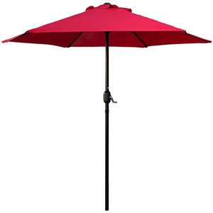 ProYard Decor 7.5-ft Red Market Patio Umbrella