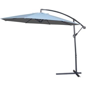 ProYard Decor 10-ft Grey Tiltable Offset Patio Umbrella