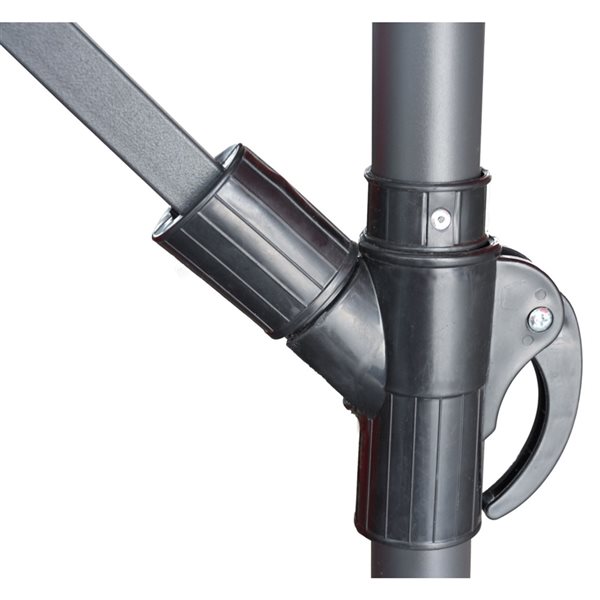 ProYard Decor 10ft Taupe Tiltable Offset Patio Umbrella 184710 RONA