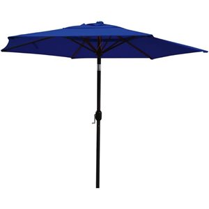 ProYard Decor 9-ft Cobalt Blue Market Patio Umbrella with Push-Button