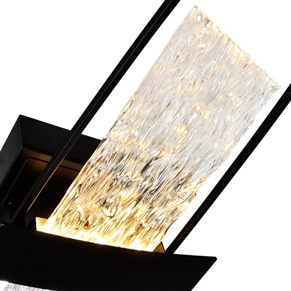 CWI Lighting Guadiana 5-in LED Black Wall Sconce