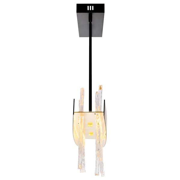 CWI Lighting Guadiana 39-in LED Black Chandelier