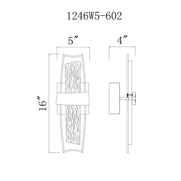 CWI Lighting Guadiana 5-in LED Satin Gold Wall Sconce