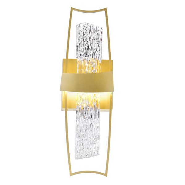 CWI Lighting Guadiana 5-in LED Satin Gold Wall Sconce