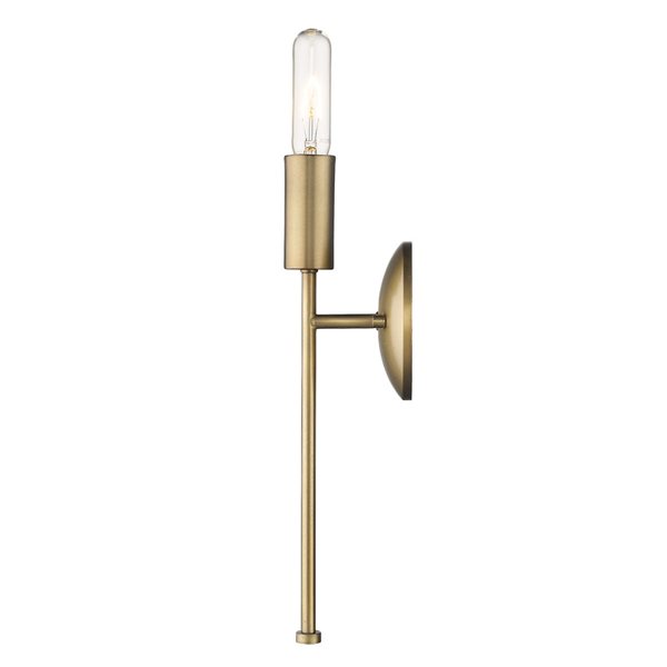 Acclaim Lighting Perret 15-in Aged-Brass Modern 1-Light Wall Sconce