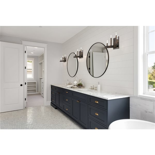 Acclaim Lighting Fallon Oil-Rubbed-Bronze Modern 4-Light Wall Sconce