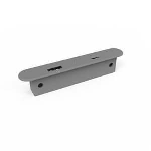 Chargeur USB rectangulaire à montage surface ou encastré par Richelieu, 5 V, gris