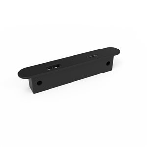 Chargeur USB rectangulaire à montage en surface ou encastré par Richelieu, 5 V, noir