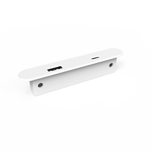 Richelieu 5 V Rectangular Recessed or Surface Mount USB Charger - White