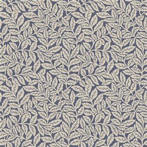 Crown Ashe 56.4-sq. ft. Dark Blue Paper Ivy/Vines Unpasted Wallpaper