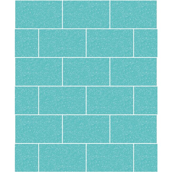 Crown Joan 56.4-sq. ft. Aqua Vinyl Tile Unpasted Wallpaper