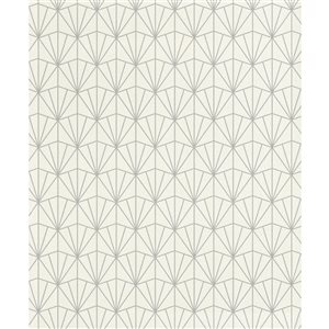 Rasch Frankl 56.4-sq. ft. Cream Non-Woven Geometric Unpasted Wallpaper