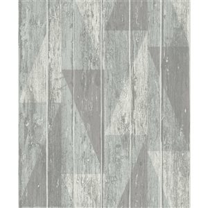 Rasch Nilsson 56.4-sq. ft. Sage Non-Woven Wood Unpasted Wallpaper