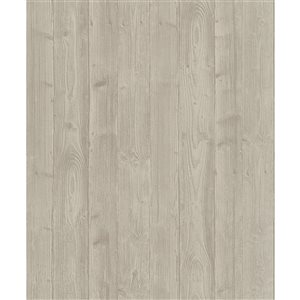 Marburg Talbot 56.4-sq. ft. Beige Non-Woven Wood Unpasted Wallpaper