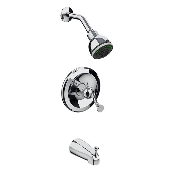 Streamway Chrome 1-Handle Bathtub and Shower Faucet - Valve Included