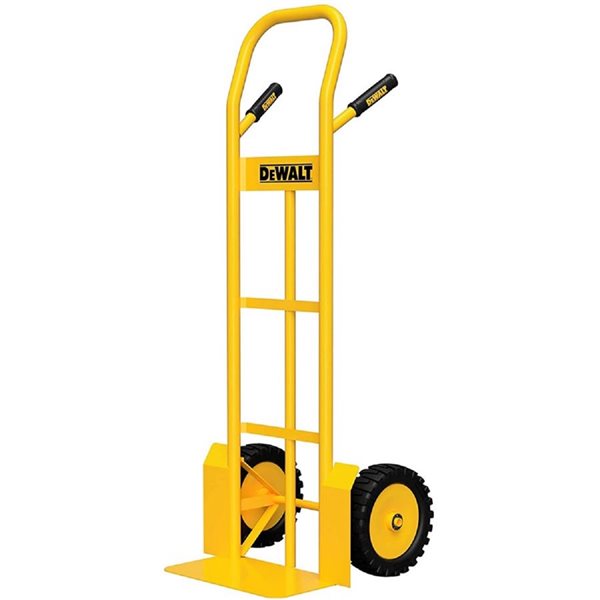 Chariot à plateforme robuste DEWALT à 2 roues de 660 lb en acier jaune  DXWT-202