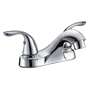 Streamway Chrome 2-Handle 4-in Centre-set Bathroom Sink Faucet with Deck Plate