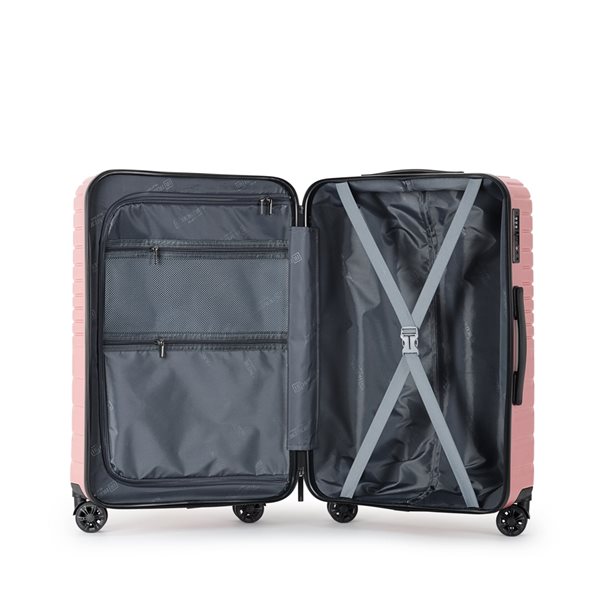 Homerun Santorini 48,5 x 30,5 x 74 cm Pink Polycarbonate Hardshell Suitcase Set (3-Bag)