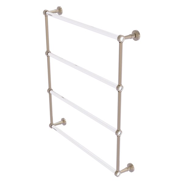 Allied Brass Pacific Beach 30-in Antique Pewter Wall-Mounted Towel Rack