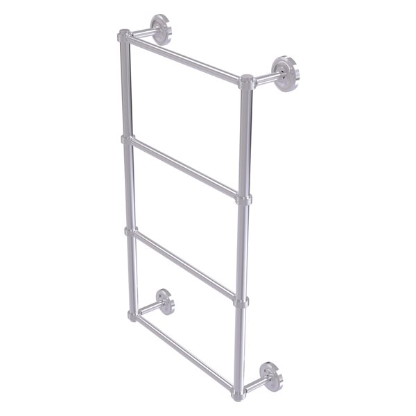 Allied Brass Prestige Regal 30-in Wall-Mounted Satin Chrome Towel Rack