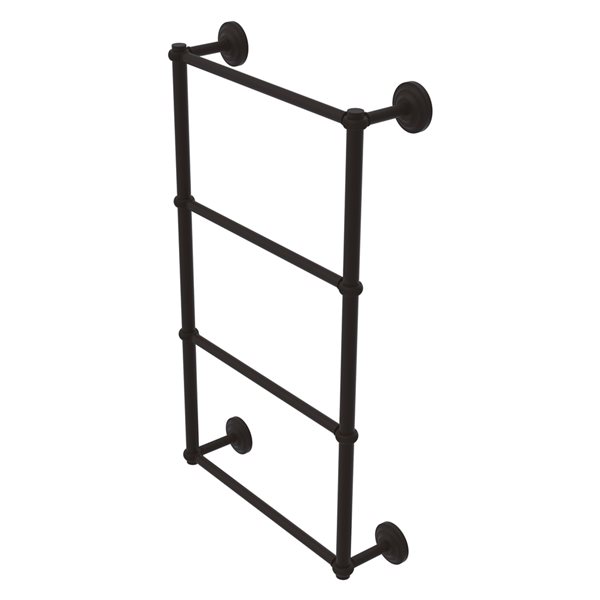 Allied Brass Que New 30-in Oil Rubbed Bronze Wall Mount Towel Rack
