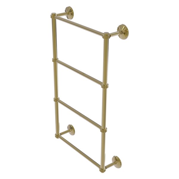 Allied Brass Monte Carlo 30-in Wall Mount Unlacquered Brass Towel Rack
