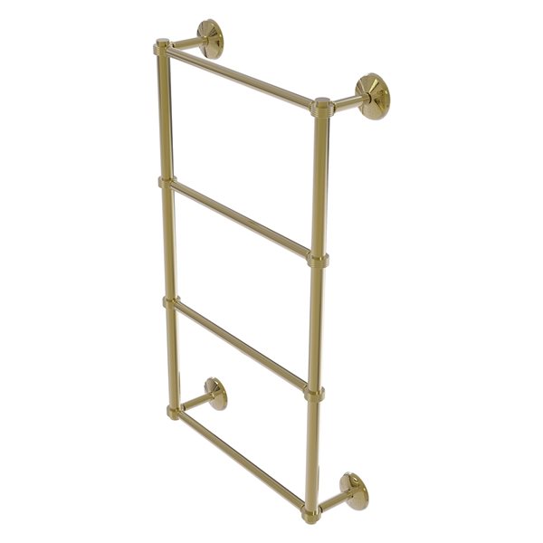 Allied Brass Monte Carlo 30-in Wall-Mounted Unlacquered Brass Towel Rack