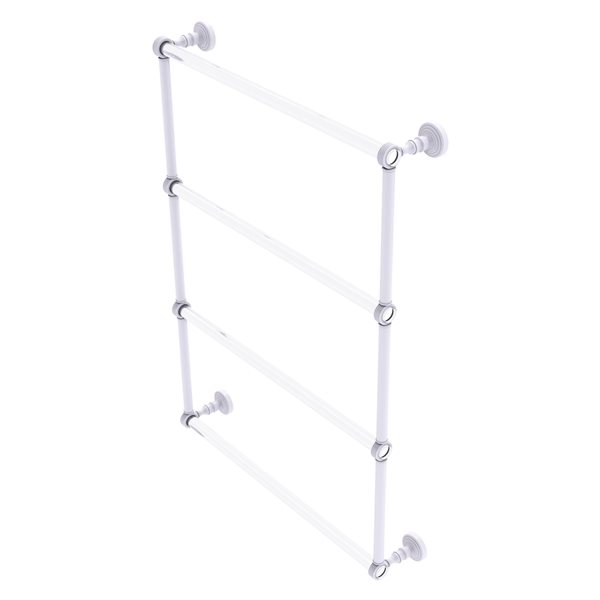 Allied Brass Pacific Grove 24-in Wall-Mounted Matte White Towel Rack