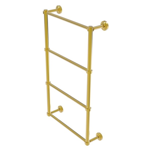 Allied Brass Dottingham 30-in Polished Brass Wall-Mounted Towel Rack