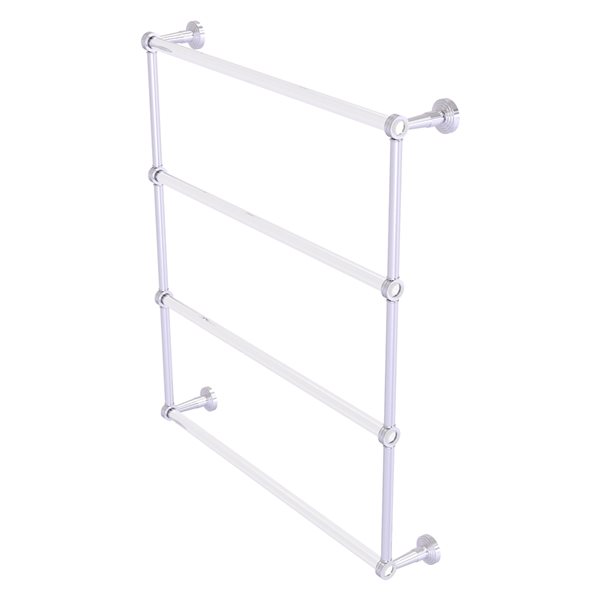 Allied Brass Pacific Beach 30-in Wall Mount Satin Chrome Towel Rack