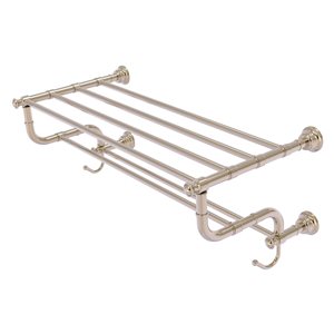 Allied Brass Carolina 24-in Antique Pewter Wall-Mounted Towel Rack with Towel Bars