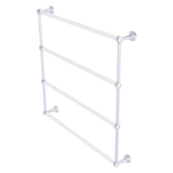 Allied Brass Pacific Beach 36-in Polished Chrome Wall-Mounted 4-Tier Towel Bar