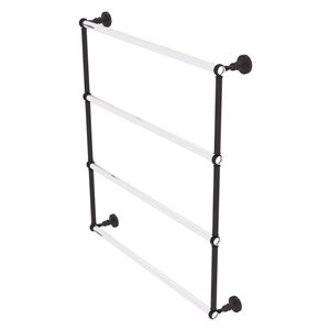 Allied Brass Pacific Grove 30-in Venetian Bronze Wall-Mounted Single Towel Bar with Twisted Accents